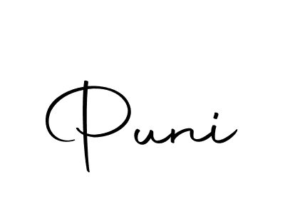 Make a beautiful signature design for name Puni. With this signature (Autography-DOLnW) style, you can create a handwritten signature for free. Puni signature style 10 images and pictures png