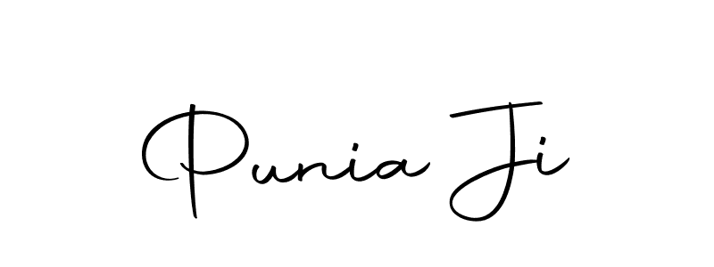 Punia Ji stylish signature style. Best Handwritten Sign (Autography-DOLnW) for my name. Handwritten Signature Collection Ideas for my name Punia Ji. Punia Ji signature style 10 images and pictures png