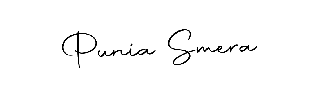 Create a beautiful signature design for name Punia Smera. With this signature (Autography-DOLnW) fonts, you can make a handwritten signature for free. Punia Smera signature style 10 images and pictures png