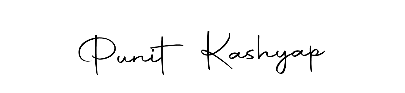 How to make Punit Kashyap name signature. Use Autography-DOLnW style for creating short signs online. This is the latest handwritten sign. Punit Kashyap signature style 10 images and pictures png