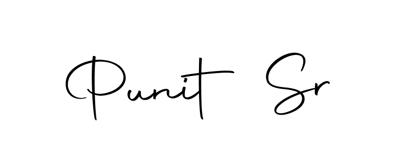 Use a signature maker to create a handwritten signature online. With this signature software, you can design (Autography-DOLnW) your own signature for name Punit Sr. Punit Sr signature style 10 images and pictures png