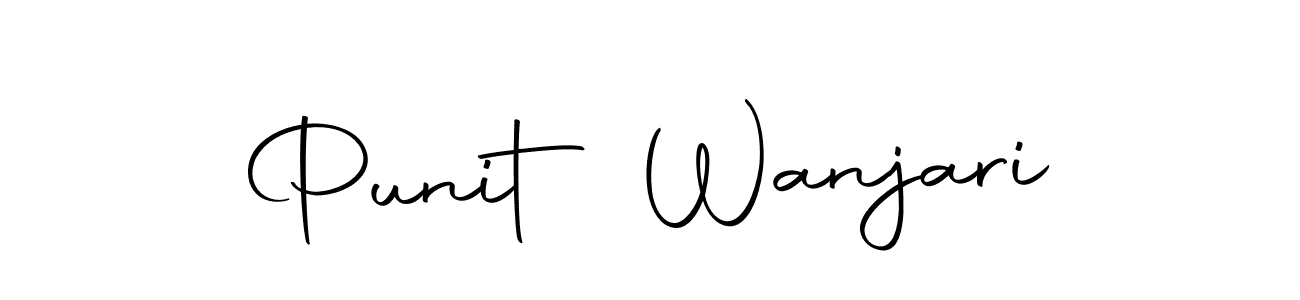 The best way (Autography-DOLnW) to make a short signature is to pick only two or three words in your name. The name Punit Wanjari include a total of six letters. For converting this name. Punit Wanjari signature style 10 images and pictures png