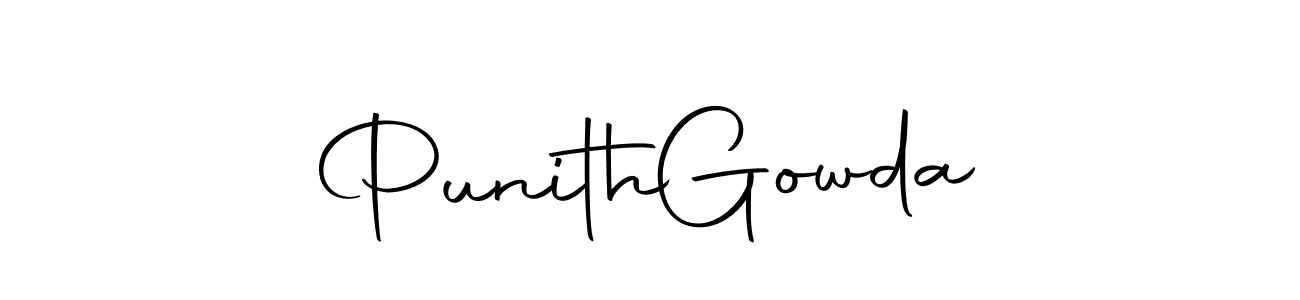 It looks lik you need a new signature style for name Punith  Gowda. Design unique handwritten (Autography-DOLnW) signature with our free signature maker in just a few clicks. Punith  Gowda signature style 10 images and pictures png