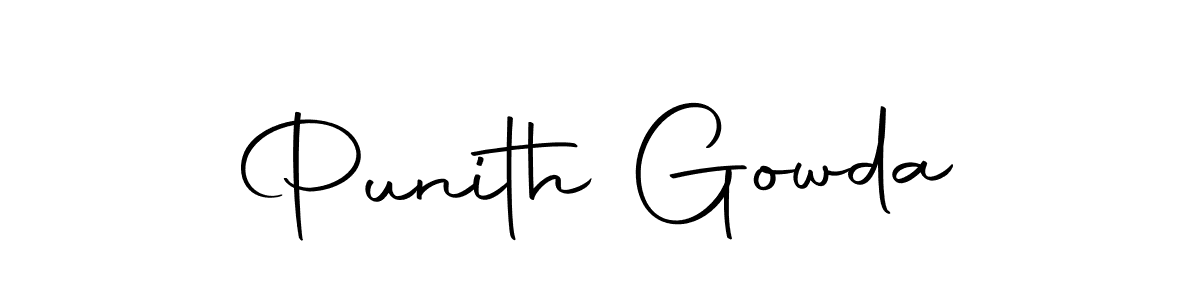 You should practise on your own different ways (Autography-DOLnW) to write your name (Punith Gowda) in signature. don't let someone else do it for you. Punith Gowda signature style 10 images and pictures png