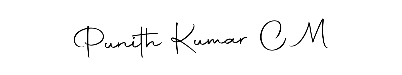 You should practise on your own different ways (Autography-DOLnW) to write your name (Punith Kumar C M) in signature. don't let someone else do it for you. Punith Kumar C M signature style 10 images and pictures png