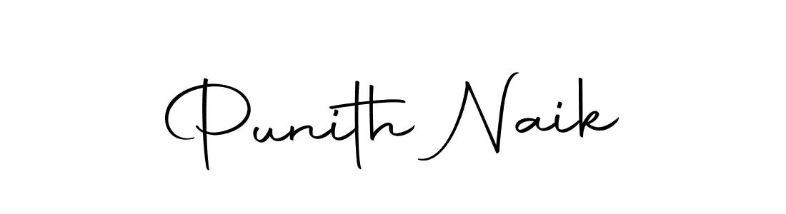 Make a beautiful signature design for name Punith Naik. Use this online signature maker to create a handwritten signature for free. Punith Naik signature style 10 images and pictures png