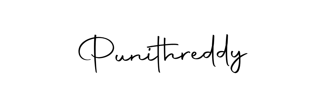 Punithreddy stylish signature style. Best Handwritten Sign (Autography-DOLnW) for my name. Handwritten Signature Collection Ideas for my name Punithreddy. Punithreddy signature style 10 images and pictures png