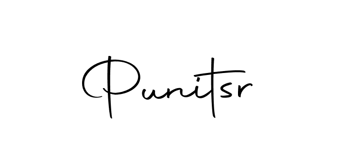 Use a signature maker to create a handwritten signature online. With this signature software, you can design (Autography-DOLnW) your own signature for name Punitsr. Punitsr signature style 10 images and pictures png