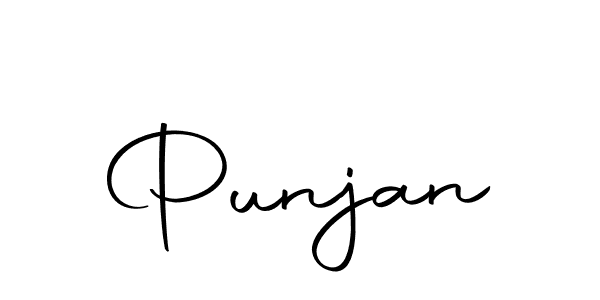 Use a signature maker to create a handwritten signature online. With this signature software, you can design (Autography-DOLnW) your own signature for name Punjan. Punjan signature style 10 images and pictures png