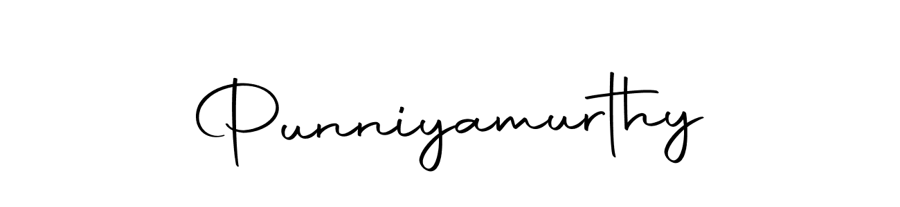 Punniyamurthy stylish signature style. Best Handwritten Sign (Autography-DOLnW) for my name. Handwritten Signature Collection Ideas for my name Punniyamurthy. Punniyamurthy signature style 10 images and pictures png