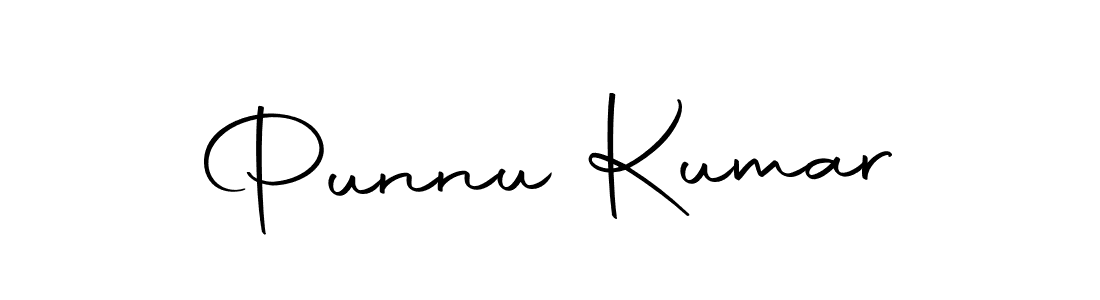 Design your own signature with our free online signature maker. With this signature software, you can create a handwritten (Autography-DOLnW) signature for name Punnu Kumar. Punnu Kumar signature style 10 images and pictures png