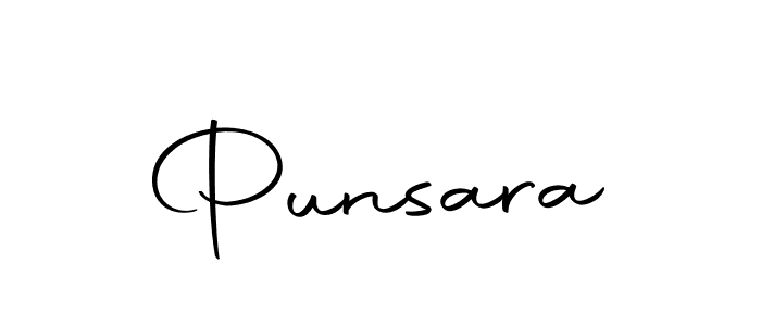 Design your own signature with our free online signature maker. With this signature software, you can create a handwritten (Autography-DOLnW) signature for name Punsara. Punsara signature style 10 images and pictures png