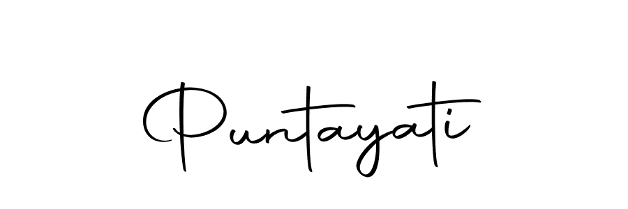 How to make Puntayati name signature. Use Autography-DOLnW style for creating short signs online. This is the latest handwritten sign. Puntayati signature style 10 images and pictures png