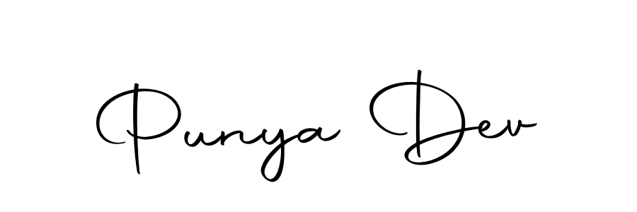 You should practise on your own different ways (Autography-DOLnW) to write your name (Punya Dev) in signature. don't let someone else do it for you. Punya Dev signature style 10 images and pictures png