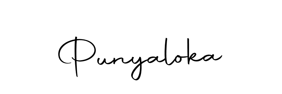 Make a beautiful signature design for name Punyaloka. Use this online signature maker to create a handwritten signature for free. Punyaloka signature style 10 images and pictures png