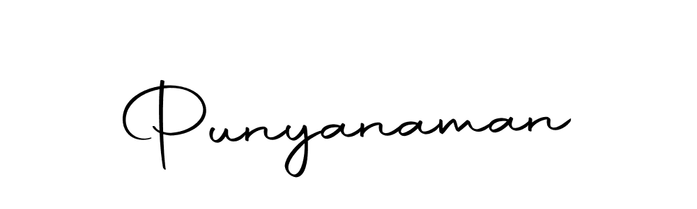 Create a beautiful signature design for name Punyanaman. With this signature (Autography-DOLnW) fonts, you can make a handwritten signature for free. Punyanaman signature style 10 images and pictures png