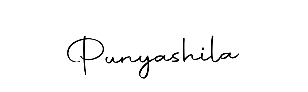 Create a beautiful signature design for name Punyashila. With this signature (Autography-DOLnW) fonts, you can make a handwritten signature for free. Punyashila signature style 10 images and pictures png