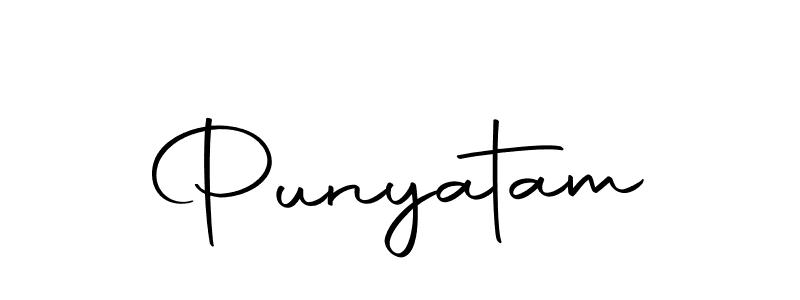 if you are searching for the best signature style for your name Punyatam. so please give up your signature search. here we have designed multiple signature styles  using Autography-DOLnW. Punyatam signature style 10 images and pictures png