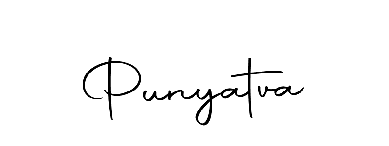 The best way (Autography-DOLnW) to make a short signature is to pick only two or three words in your name. The name Punyatva include a total of six letters. For converting this name. Punyatva signature style 10 images and pictures png