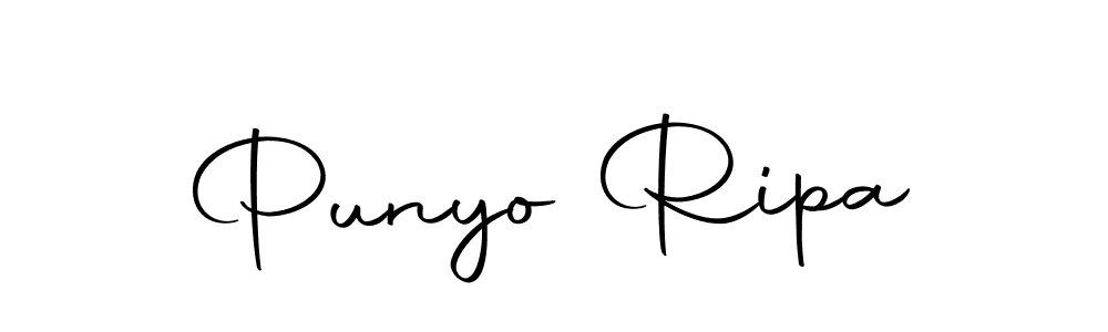 Create a beautiful signature design for name Punyo Ripa. With this signature (Autography-DOLnW) fonts, you can make a handwritten signature for free. Punyo Ripa signature style 10 images and pictures png