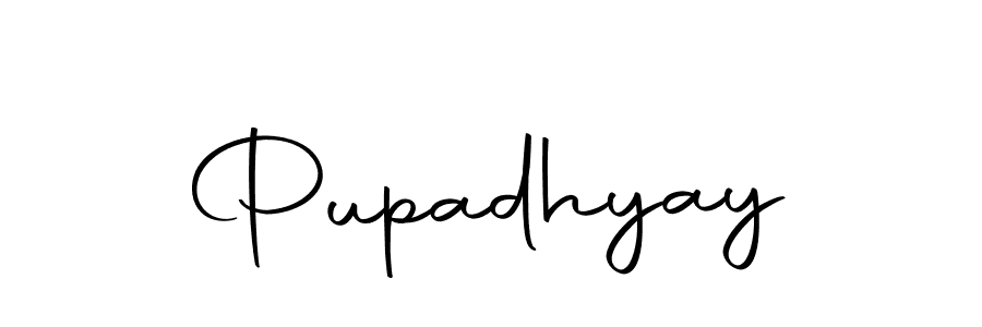 How to make Pupadhyay name signature. Use Autography-DOLnW style for creating short signs online. This is the latest handwritten sign. Pupadhyay signature style 10 images and pictures png