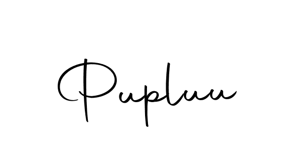 Make a beautiful signature design for name Pupluu. With this signature (Autography-DOLnW) style, you can create a handwritten signature for free. Pupluu signature style 10 images and pictures png