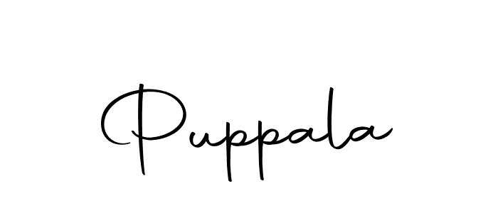 You should practise on your own different ways (Autography-DOLnW) to write your name (Puppala) in signature. don't let someone else do it for you. Puppala signature style 10 images and pictures png