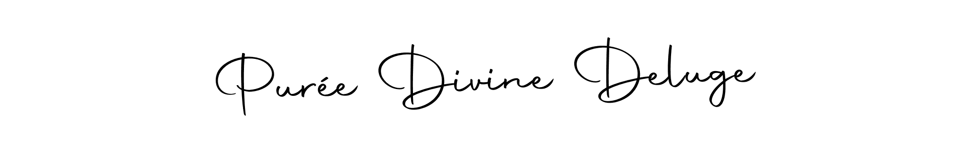 Purée Divine Deluge stylish signature style. Best Handwritten Sign (Autography-DOLnW) for my name. Handwritten Signature Collection Ideas for my name Purée Divine Deluge. Purée Divine Deluge signature style 10 images and pictures png