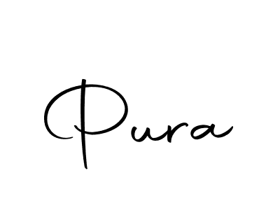 Make a beautiful signature design for name Pura. With this signature (Autography-DOLnW) style, you can create a handwritten signature for free. Pura signature style 10 images and pictures png