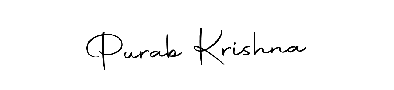 Also we have Purab Krishna name is the best signature style. Create professional handwritten signature collection using Autography-DOLnW autograph style. Purab Krishna signature style 10 images and pictures png