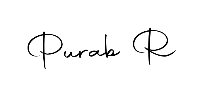 Make a beautiful signature design for name Purab R. Use this online signature maker to create a handwritten signature for free. Purab R signature style 10 images and pictures png