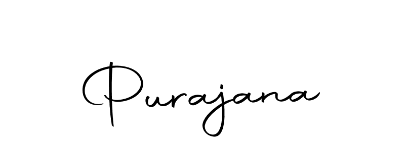 Make a beautiful signature design for name Purajana. With this signature (Autography-DOLnW) style, you can create a handwritten signature for free. Purajana signature style 10 images and pictures png