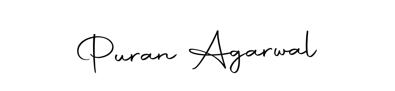 Make a beautiful signature design for name Puran Agarwal. With this signature (Autography-DOLnW) style, you can create a handwritten signature for free. Puran Agarwal signature style 10 images and pictures png