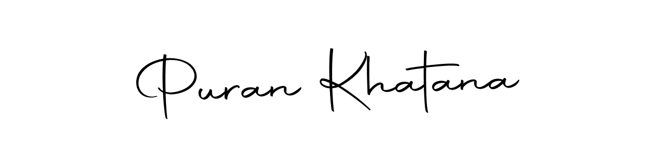 You can use this online signature creator to create a handwritten signature for the name Puran Khatana. This is the best online autograph maker. Puran Khatana signature style 10 images and pictures png
