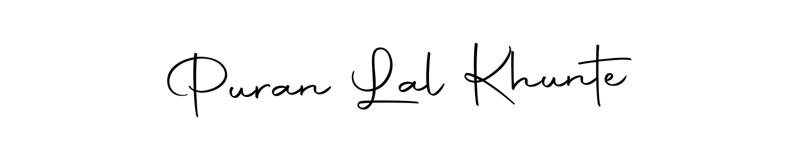 You can use this online signature creator to create a handwritten signature for the name Puran Lal Khunte. This is the best online autograph maker. Puran Lal Khunte signature style 10 images and pictures png
