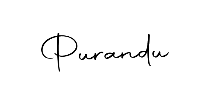 Make a beautiful signature design for name Purandu. Use this online signature maker to create a handwritten signature for free. Purandu signature style 10 images and pictures png