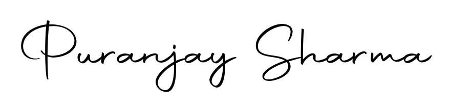 A stylish, flowing autograph style designed for name Puranjay Sharma using Autography-DOLnW typography. Perfect for digital creative projects. Puranjay Sharma signature style 10 images and pictures png