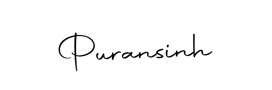 Use a signature maker to create a handwritten signature online. With this signature software, you can design (Autography-DOLnW) your own signature for name Puransinh. Puransinh signature style 10 images and pictures png