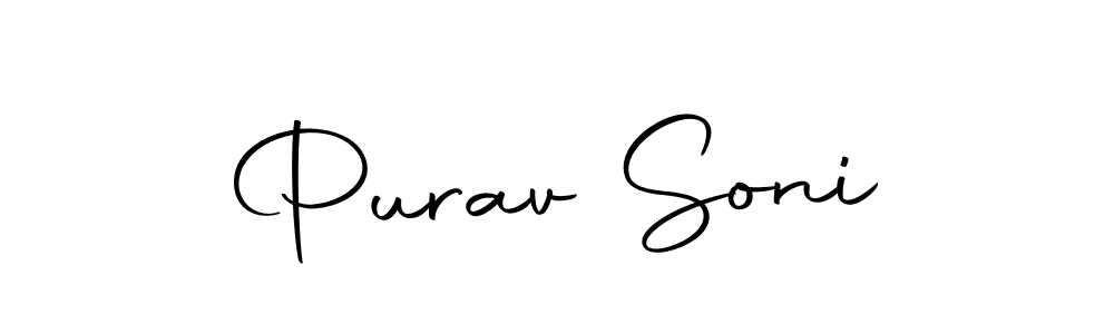 if you are searching for the best signature style for your name Purav Soni. so please give up your signature search. here we have designed multiple signature styles  using Autography-DOLnW. Purav Soni signature style 10 images and pictures png
