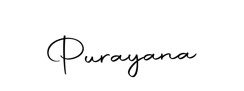 Design your own signature with our free online signature maker. With this signature software, you can create a handwritten (Autography-DOLnW) signature for name Purayana. Purayana signature style 10 images and pictures png