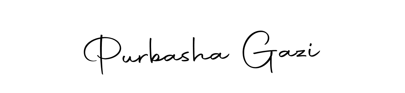 Also we have Purbasha Gazi name is the best signature style. Create professional handwritten signature collection using Autography-DOLnW autograph style. Purbasha Gazi signature style 10 images and pictures png
