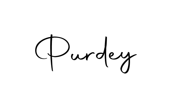 Use a signature maker to create a handwritten signature online. With this signature software, you can design (Autography-DOLnW) your own signature for name Purdey. Purdey signature style 10 images and pictures png