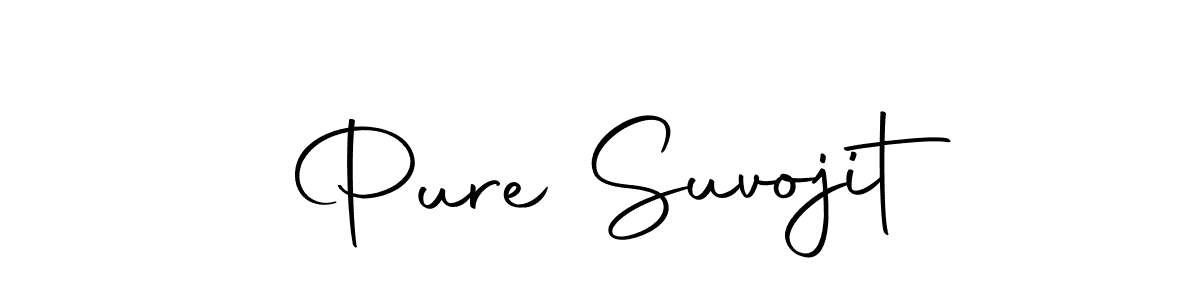 How to make Pure Suvojit name signature. Use Autography-DOLnW style for creating short signs online. This is the latest handwritten sign. Pure Suvojit signature style 10 images and pictures png
