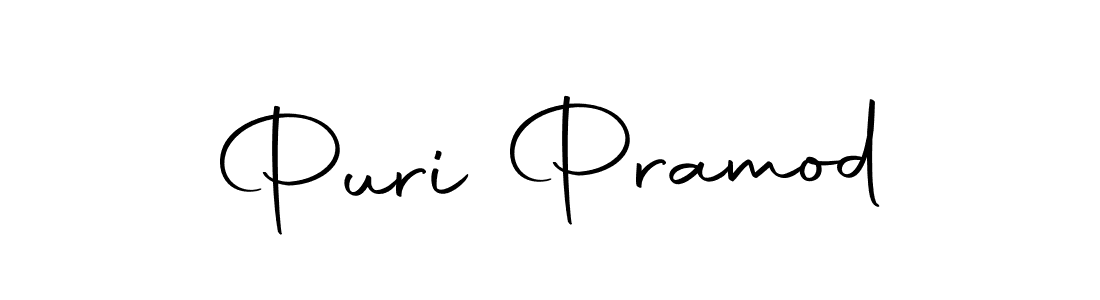 Make a beautiful signature design for name Puri Pramod. With this signature (Autography-DOLnW) style, you can create a handwritten signature for free. Puri Pramod signature style 10 images and pictures png