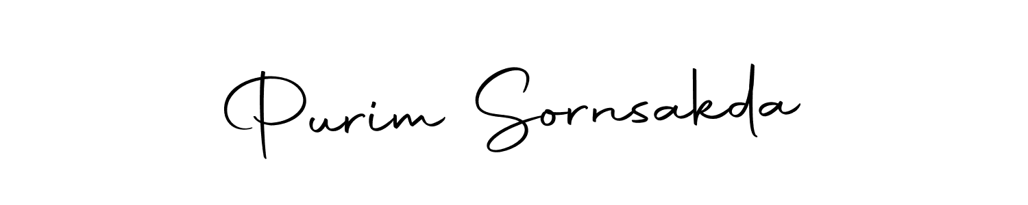 Create a beautiful signature design for name Purim Sornsakda. With this signature (Autography-DOLnW) fonts, you can make a handwritten signature for free. Purim Sornsakda signature style 10 images and pictures png