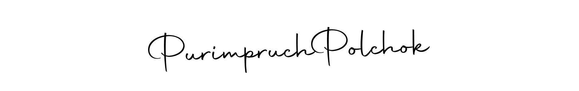 Design your own signature with our free online signature maker. With this signature software, you can create a handwritten (Autography-DOLnW) signature for name Purimpruch  Polchok. Purimpruch  Polchok signature style 10 images and pictures png