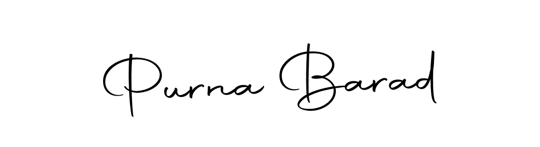 Make a beautiful signature design for name Purna Barad. With this signature (Autography-DOLnW) style, you can create a handwritten signature for free. Purna Barad signature style 10 images and pictures png