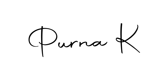 You should practise on your own different ways (Autography-DOLnW) to write your name (Purna K) in signature. don't let someone else do it for you. Purna K signature style 10 images and pictures png
