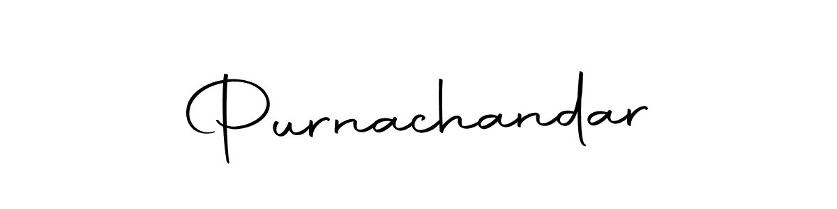 Make a beautiful signature design for name Purnachandar. Use this online signature maker to create a handwritten signature for free. Purnachandar signature style 10 images and pictures png