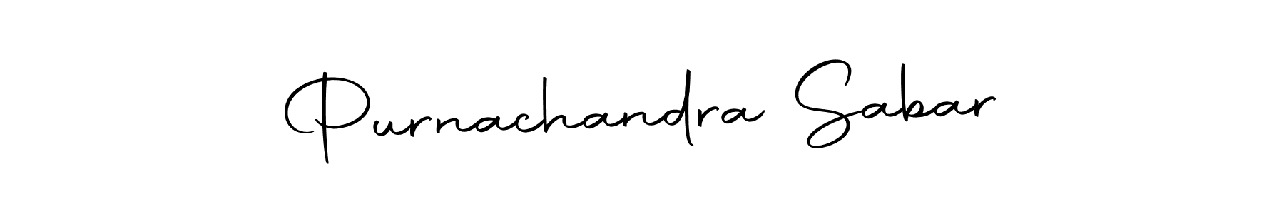 Make a beautiful signature design for name Purnachandra Sabar. Use this online signature maker to create a handwritten signature for free. Purnachandra Sabar signature style 10 images and pictures png